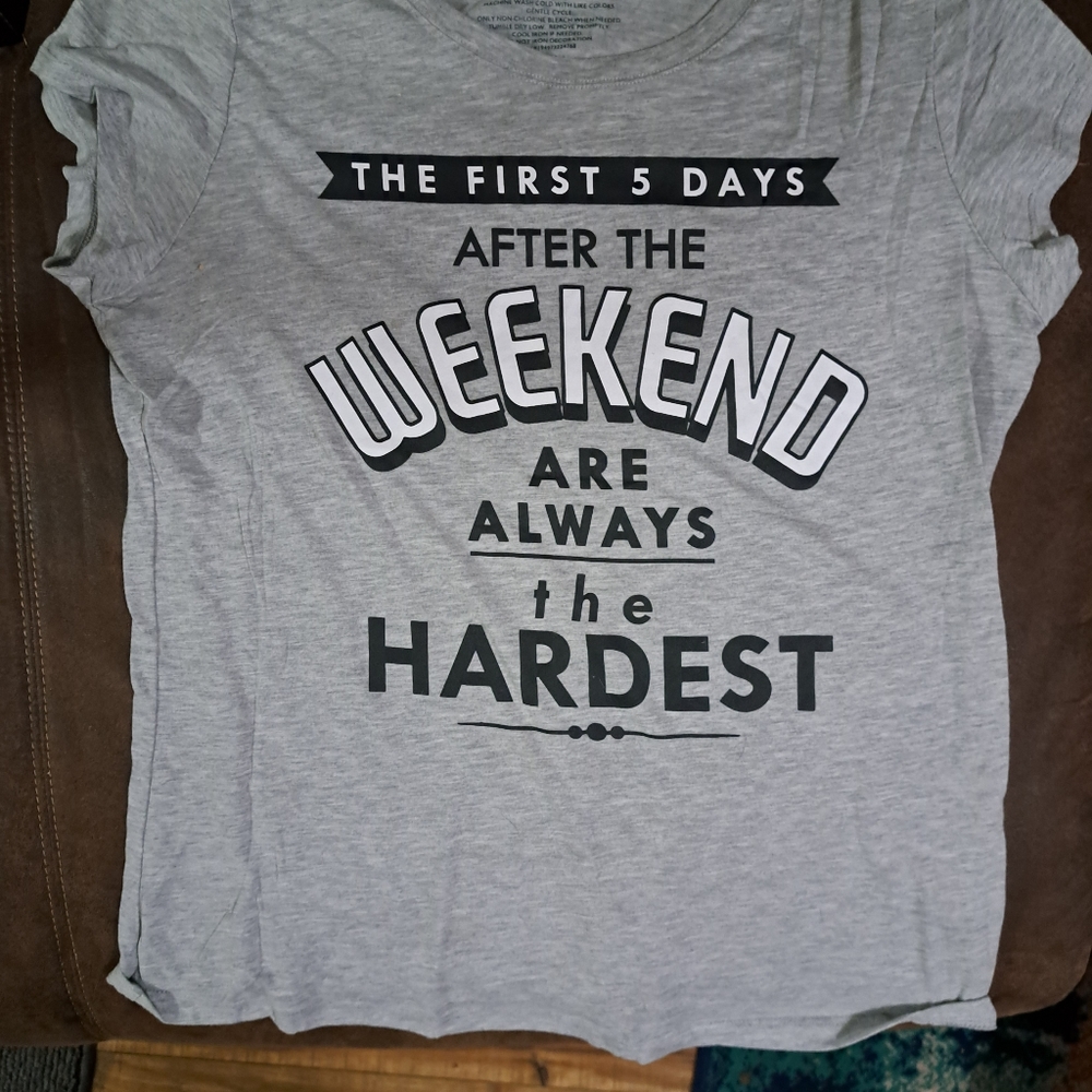 T-shirt with writing